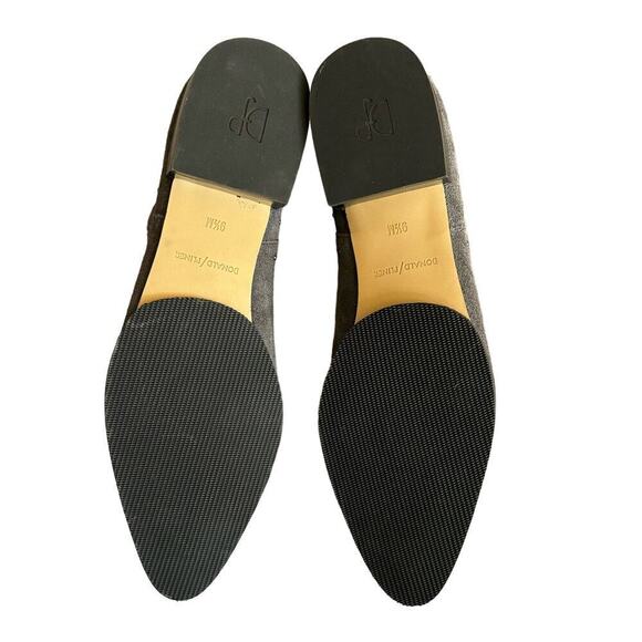 NWOB Donald J Pliner Gavi Oily Suede & Stud Slip On Ankle Bootie Gray Size 9.5 - Picture 6 of 11